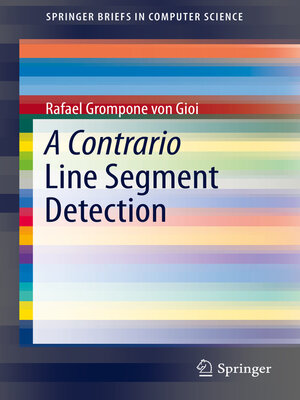 cover image of A Contrario Line Segment Detection